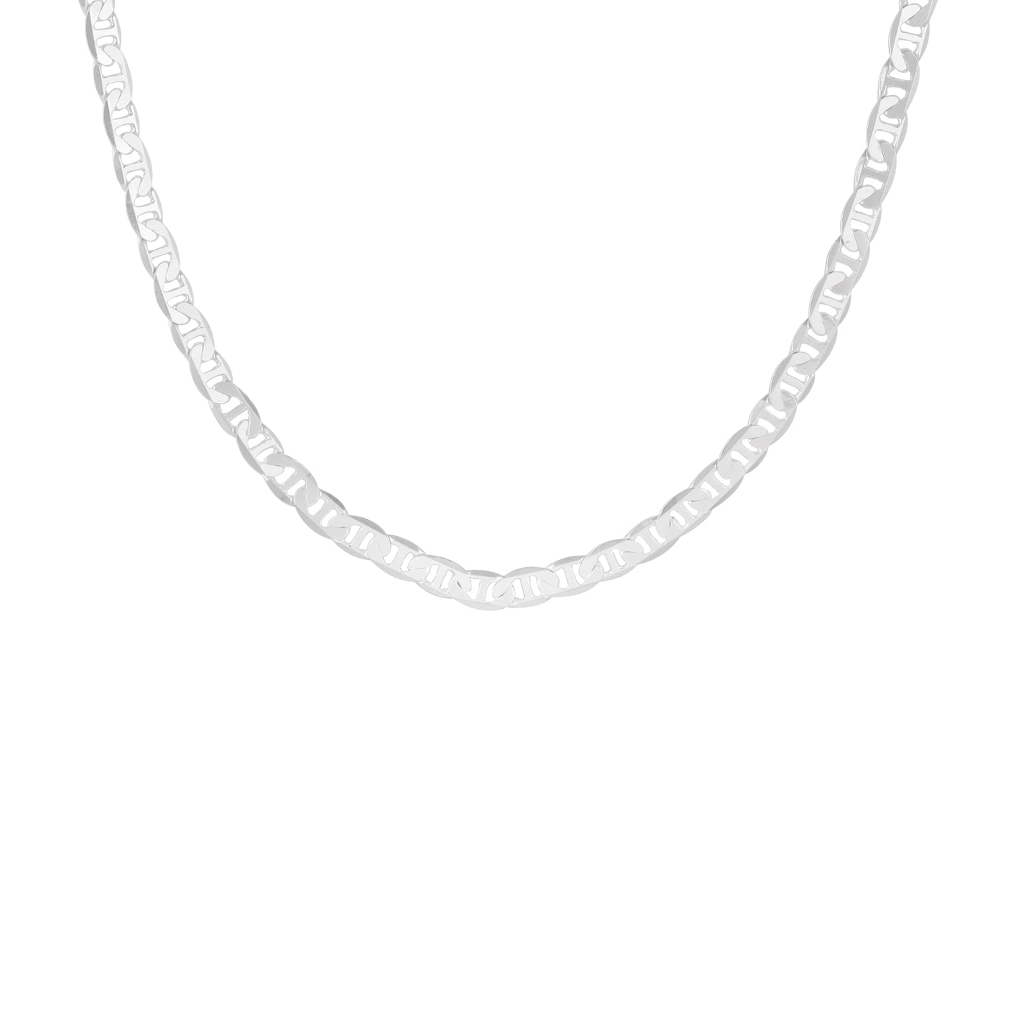 18K Gold Plated Link Chain Necklace - Brass