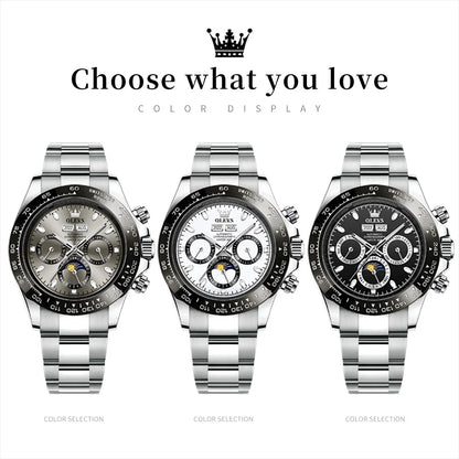 OLEVS 6654 Men's Watch - Automatic Mechanical, Sport, Waterproof, Luminous, Week Calendar