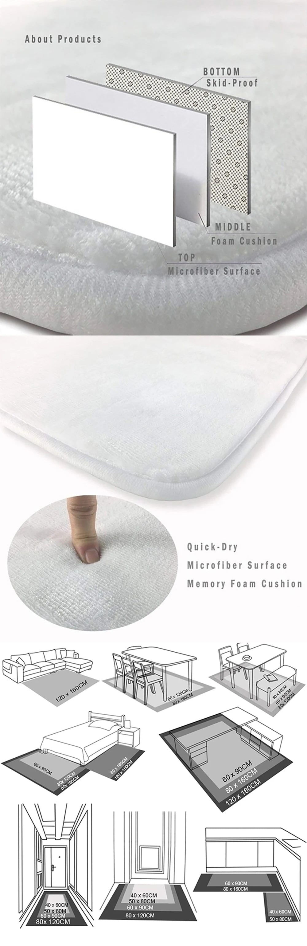 Wolf Pattern Carpet - Polyester Non-Slip Door Mat Rug