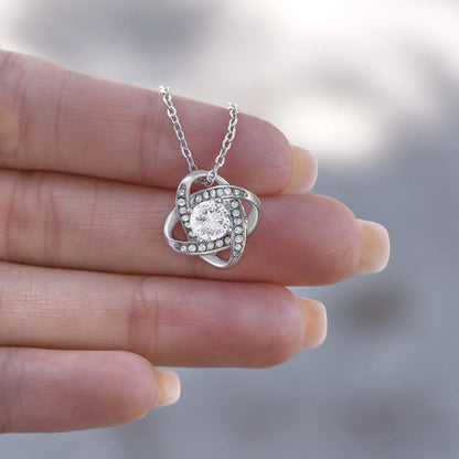 Cubic Zirconia Pendant Necklace – Copper, Silver Tone, 45cm