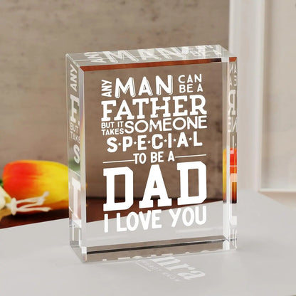 Dad Gift Plaque – Acrylic Keepsake Sign from Daughter/Son, Father's Day & Birthday