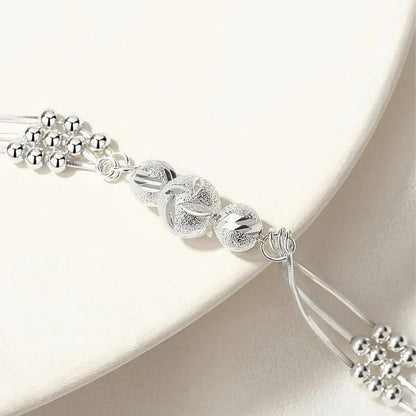 925 Sterling Silver Lucky Beads Bracelet