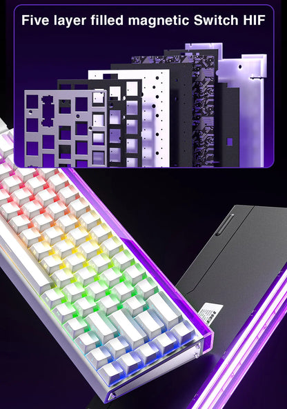 AULA HERO 68HE Magnetic Switch Keyboard - Rapid Trigger, 8K, Hot-Swap, RGB