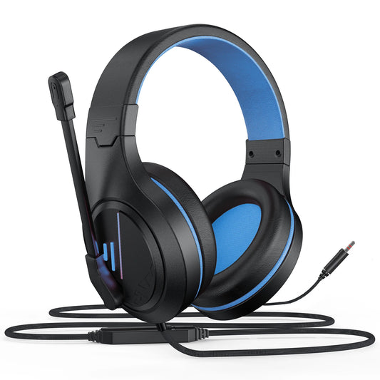 ANIVIA MH601 Wired Gaming Headset - 50mm Drivers, Noise Isolating, 3.5mm