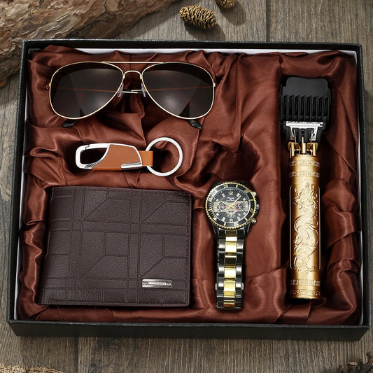 Men’s Watch Gift Set with Accessories and Gift Box