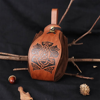 Medieval Leather Belt Bag