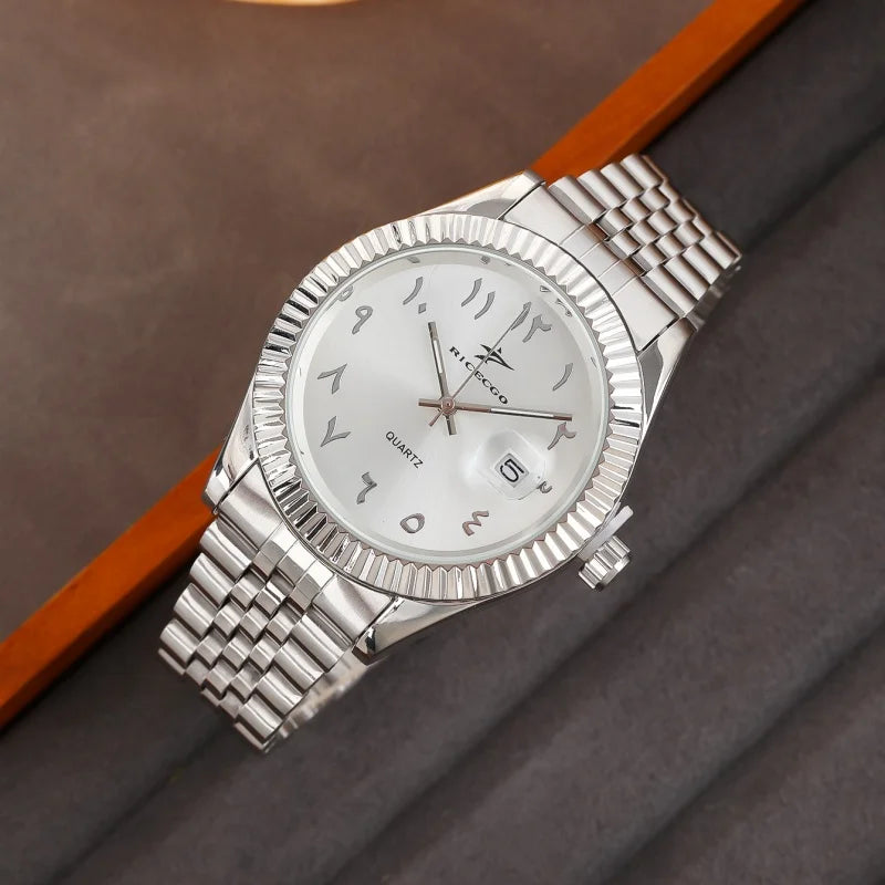 Men's Stainless Steel Watch - Luxury Quartz