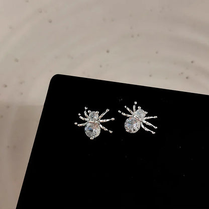 Spider Zircon Stud Earrings