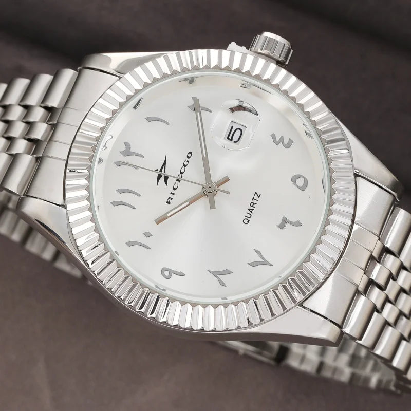 Men's Stainless Steel Watch - Luxury Quartz