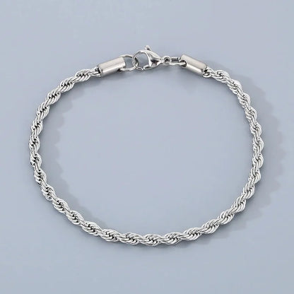 18K Gold Plated Sterling Silver Chain Bracelet