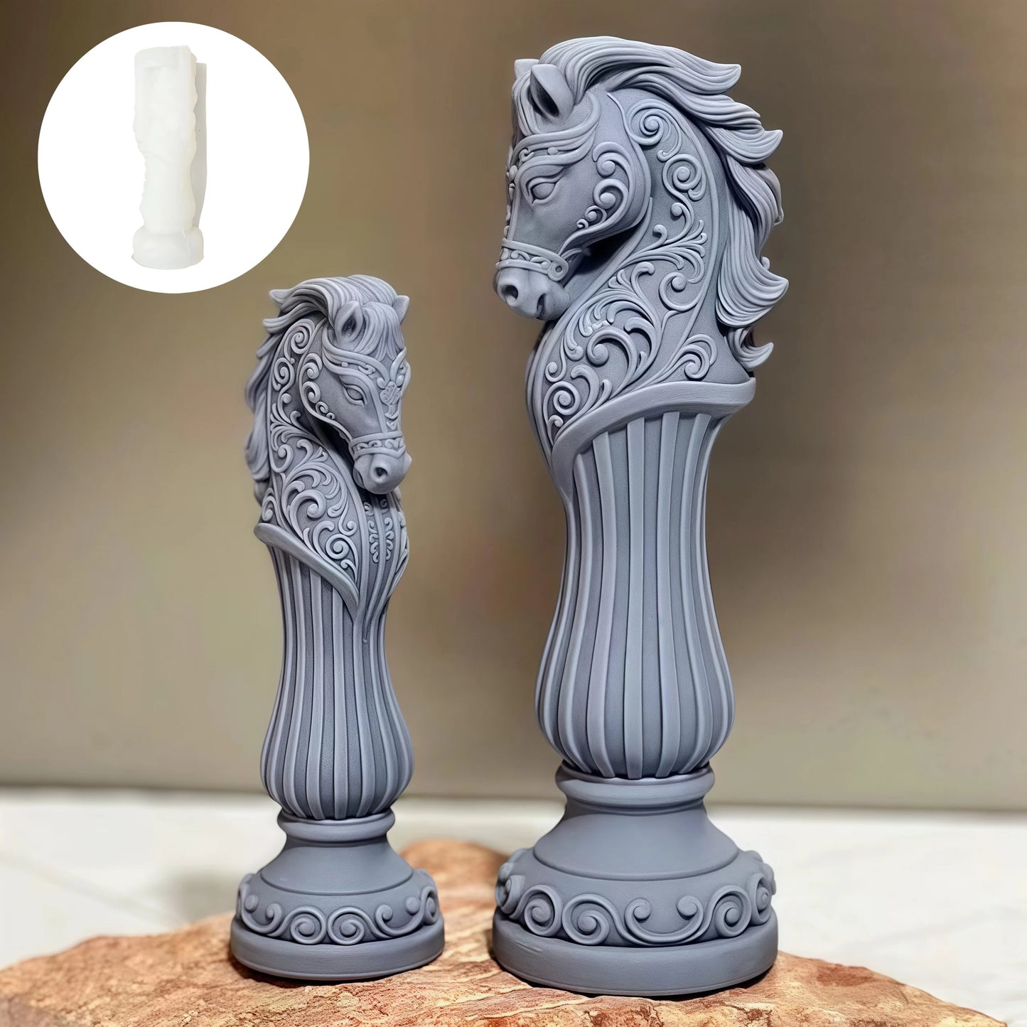 Wolf Howling Silicone Mold - Food Grade -40°C to +240°C