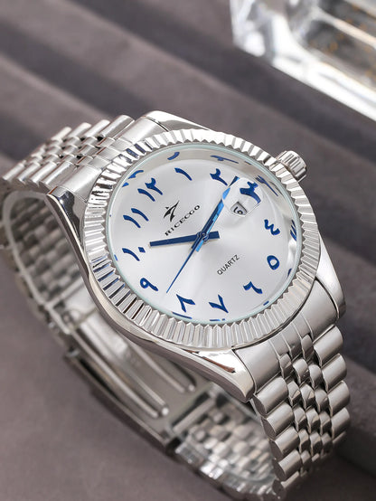 Men's Stainless Steel Watch - Luxury Quartz