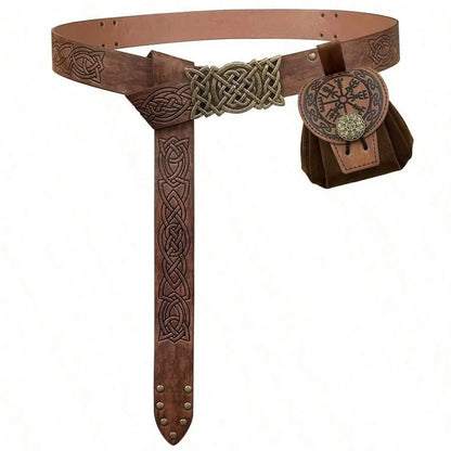 Steampunk Leather Belt Bag - Medieval Coin Purse