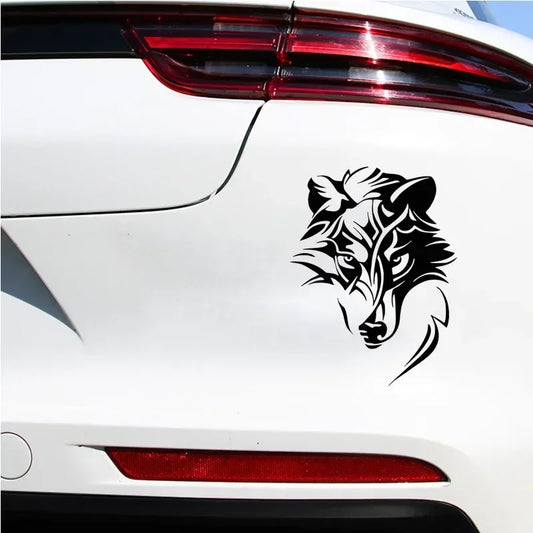 Wolf Head Car Sticker - PVC Vinyl 20x15cm & 30x23cm Decal