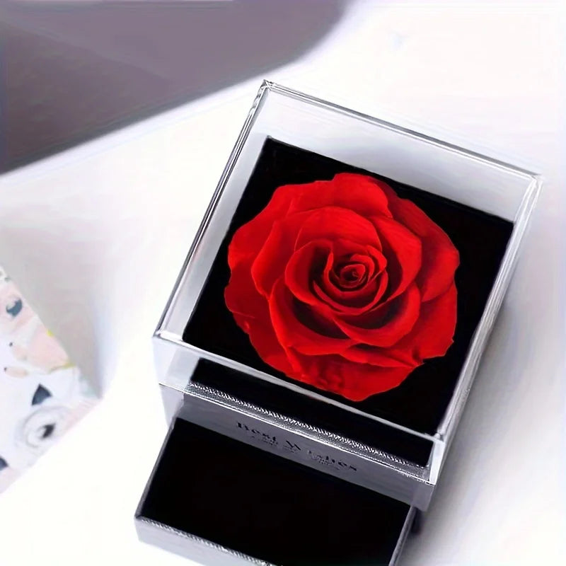 Infinity Heart Necklace - Rose Gift Box Set for Her