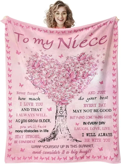 Printed Flannel Throw Blanket – 100% Polyester, Anti-Pill, Multi-Color