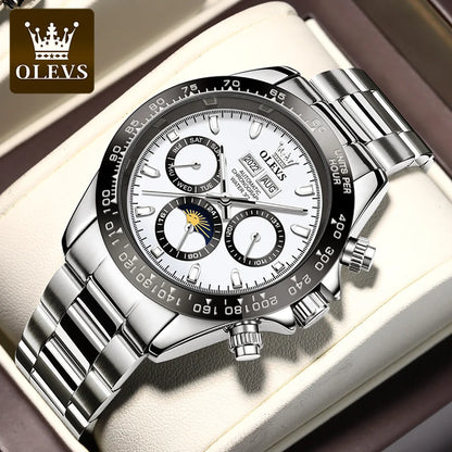 OLEVS 6654 Men's Watch - Automatic Mechanical, Sport, Waterproof, Luminous, Week Calendar