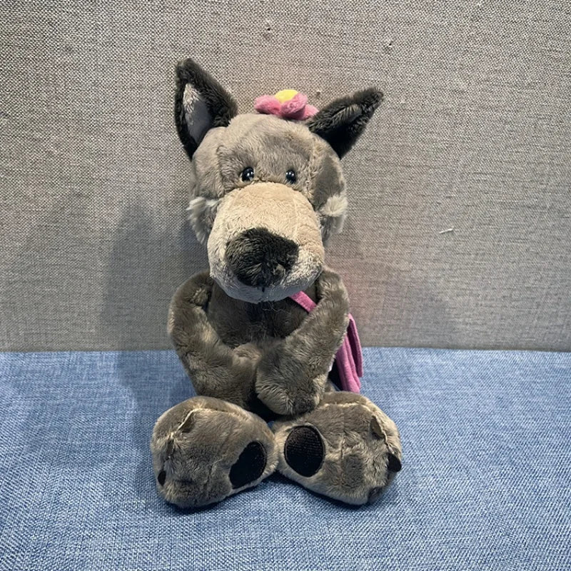 Wolf Plush Doll - Cute Woody Backpack Sleeping Toy