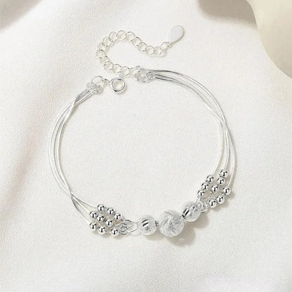 925 Sterling Silver Lucky Beads Bracelet