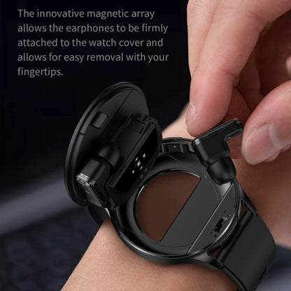 2-in-1 Smartwatch with TWS Earbuds - 1.39" IPS, Heart Rate, IP67, Bluetooth 5.0, 300mAh