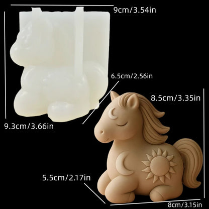 Wolf Howling Silicone Mold - Food Grade -40°C to +240°C