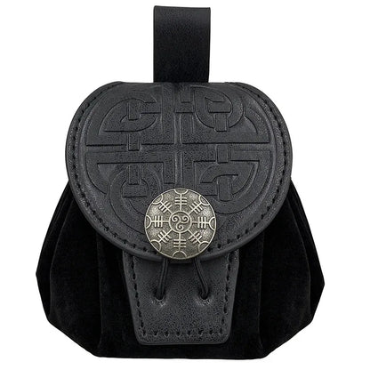 Steampunk Leather Belt Bag - Medieval Coin Purse