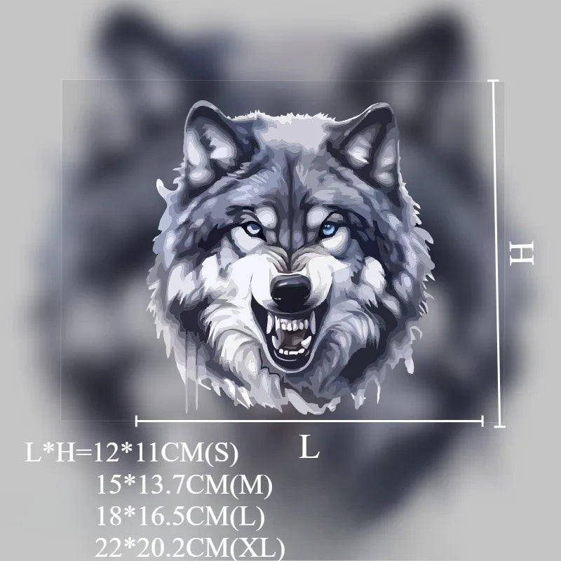 Wolf Head Car Sticker - Waterproof Vinyl Sunscreen Decal