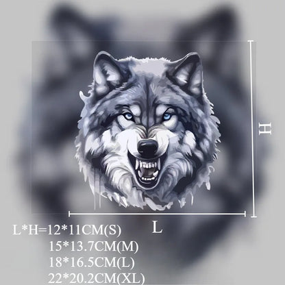 Wolf Head Car Sticker - Waterproof Vinyl Sunscreen Decal
