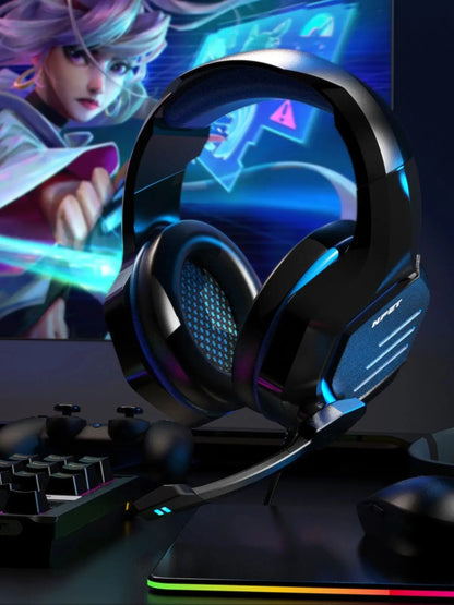 NPET HS10 Wired Gaming Headset - 3.5mm, Bass Stereo, 120° Adjustable Mic