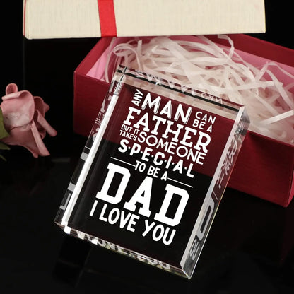 Dad Gift Plaque – Acrylic Keepsake Sign from Daughter/Son, Father's Day & Birthday