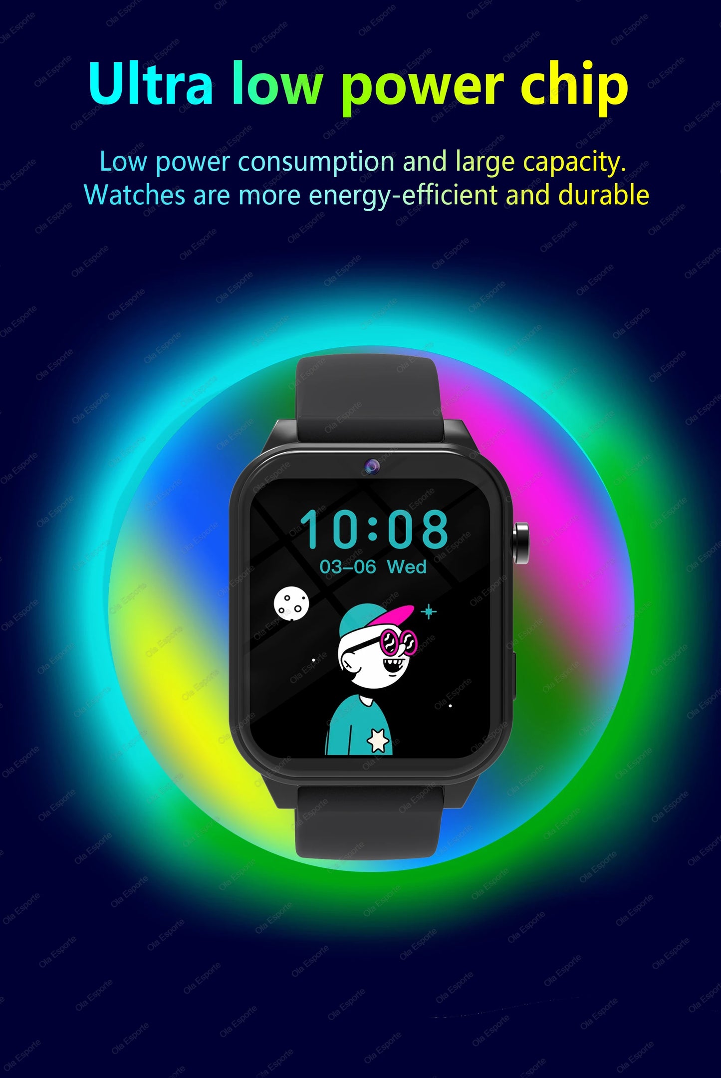 Kids Smart Watch - 1.83" Display 18 Games Sleep Monitor Camera