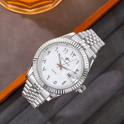 Men's Stainless Steel Watch - Luxury Quartz