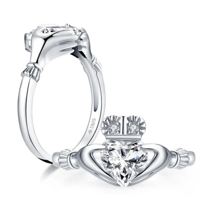 Moissanite Engagement Ring - 925 Sterling Silver