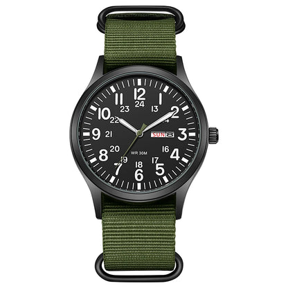 TPW K7101 Field Watch with Nylon Strap and Luminous Hands