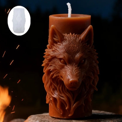 Wolf Head Silicone Mold - 11.3cm Candle Resin Soap Craft