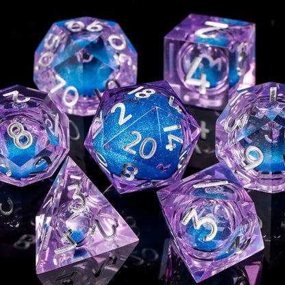 Liquid Core Butterfly DnD Dice Set – 7 Pcs