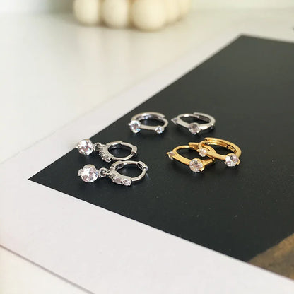 925 Sterling Silver Earrings - Petite Simple Elegant Design