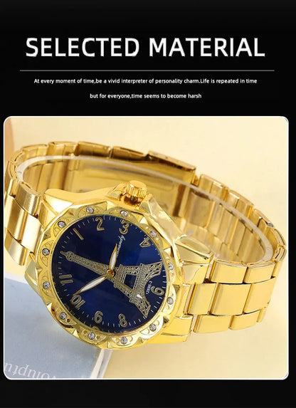 yolako Men's Stainless Steel Quartz Watch - Luminous, Auto Date, Calendar, Arabic Numeral, 42mm