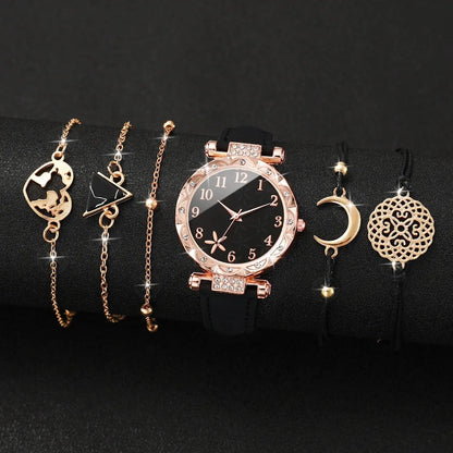 6-Piece Women’s Watch and Bracelet Set