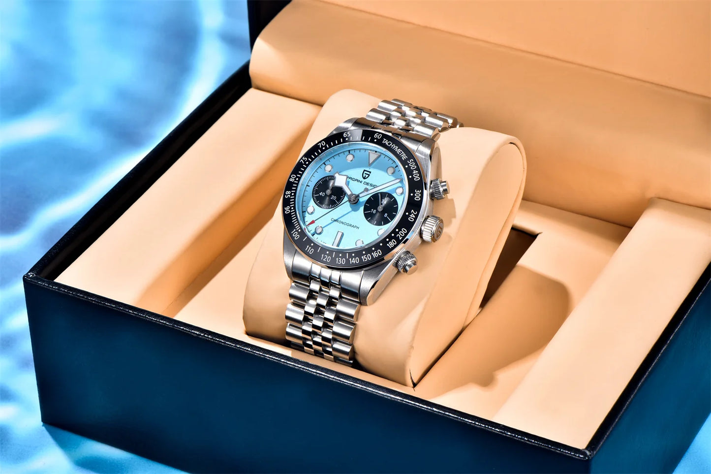 PAGANI DESIGN PD-1813 Chronograph Watch - Sapphire, 100M Waterproof, Luxury Sport