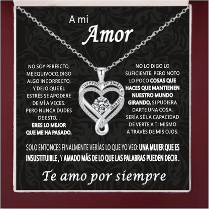 Eternal Heart Necklace - Double Layer Gift Set with Box