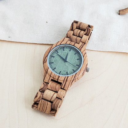 Rainch Vintage Wooden Quartz Watch for Men and Women