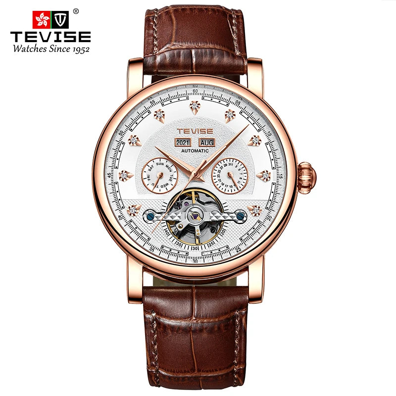 TEVISE Men’s Automatic Mechanical Watch, Model T867C