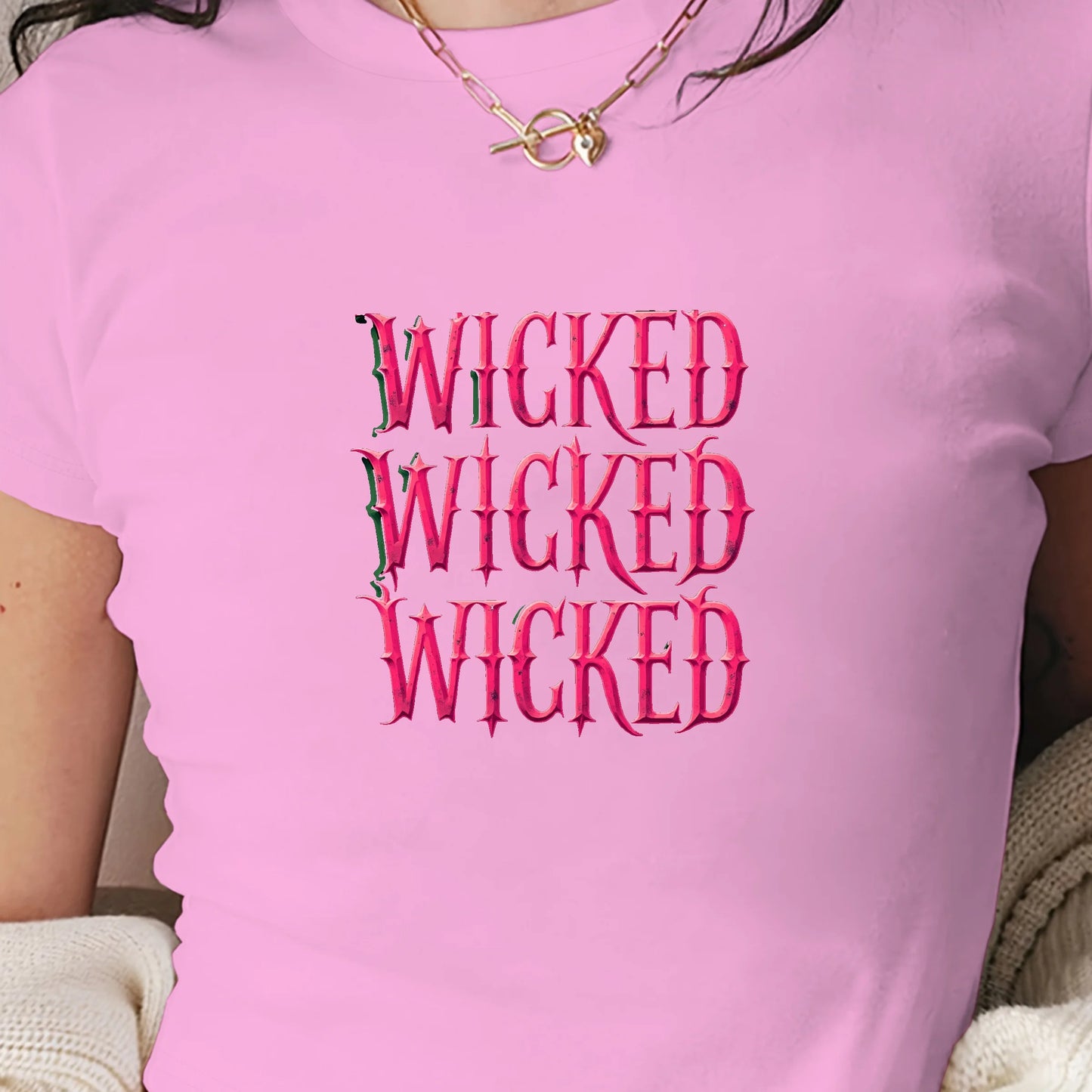 Gothic Wicked Women's Y2K T-Shirt - Slim Fit