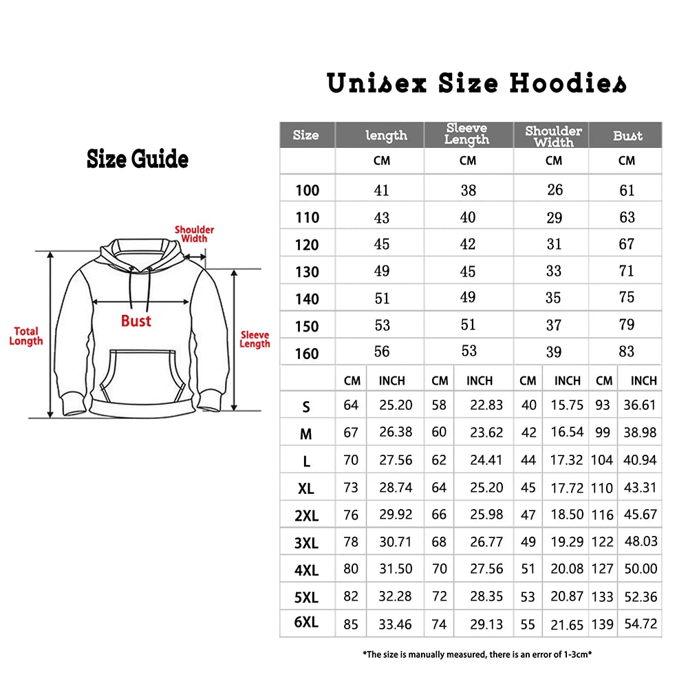 Wolf 3D Print Hoodie - Oversized Zipper Sweatshirt Streetwear