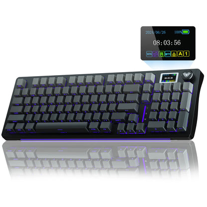 AULA S98pro Wireless Mechanical Keyboard - Gasket Mount, Hot-Swap, TFT Screen