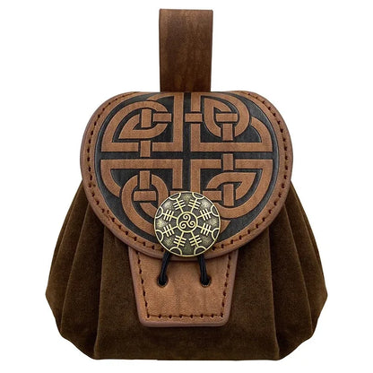 Steampunk Leather Belt Bag - Medieval Coin Purse
