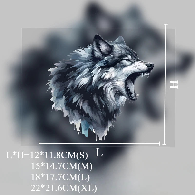 Wolf Head Car Sticker - Waterproof Vinyl Sunscreen Decal