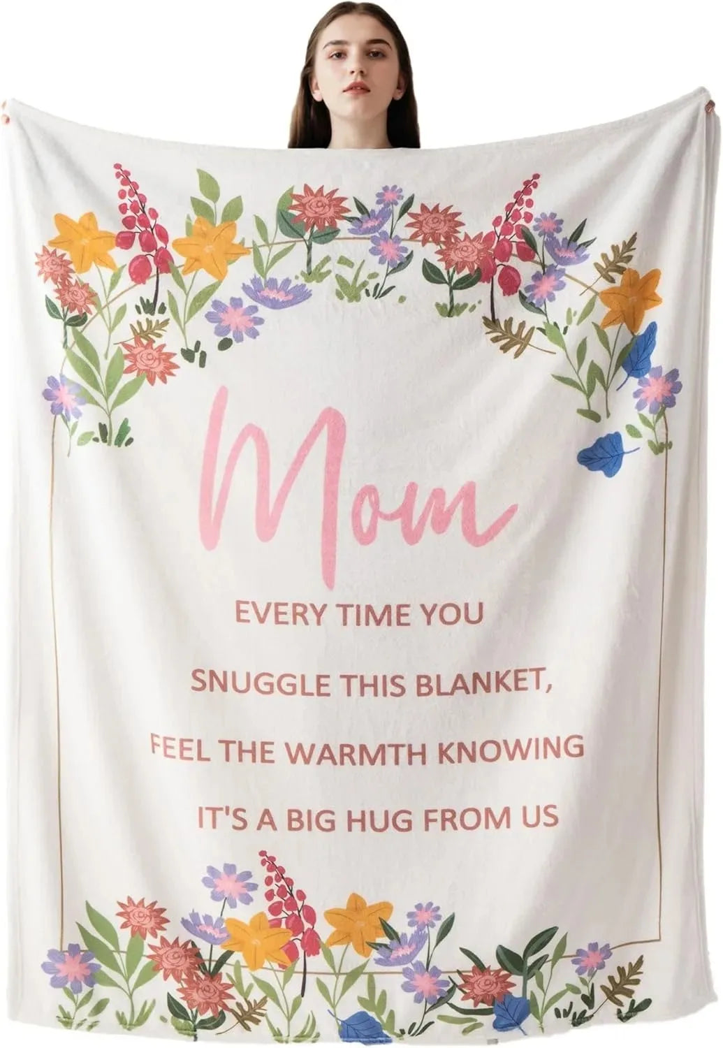 Printed Flannel Throw Blanket – 100% Polyester, Anti-Pill, Multi-Color