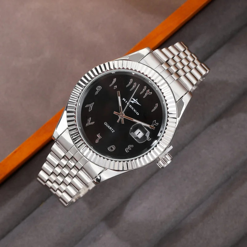 Men's Stainless Steel Watch - Luxury Quartz